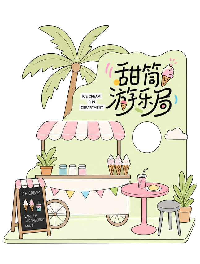 冰淇淋拍照美陈