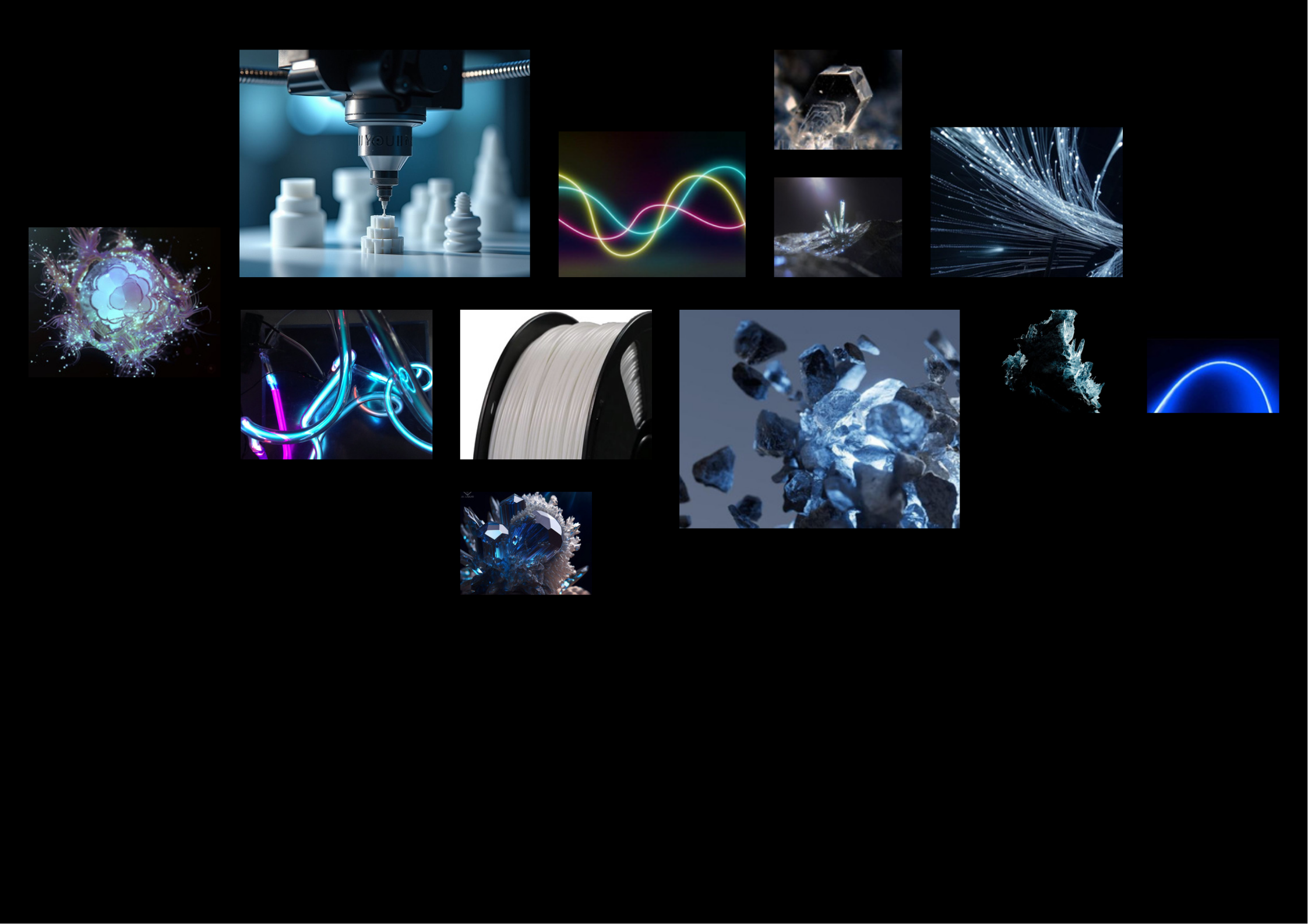 Material study feature composition