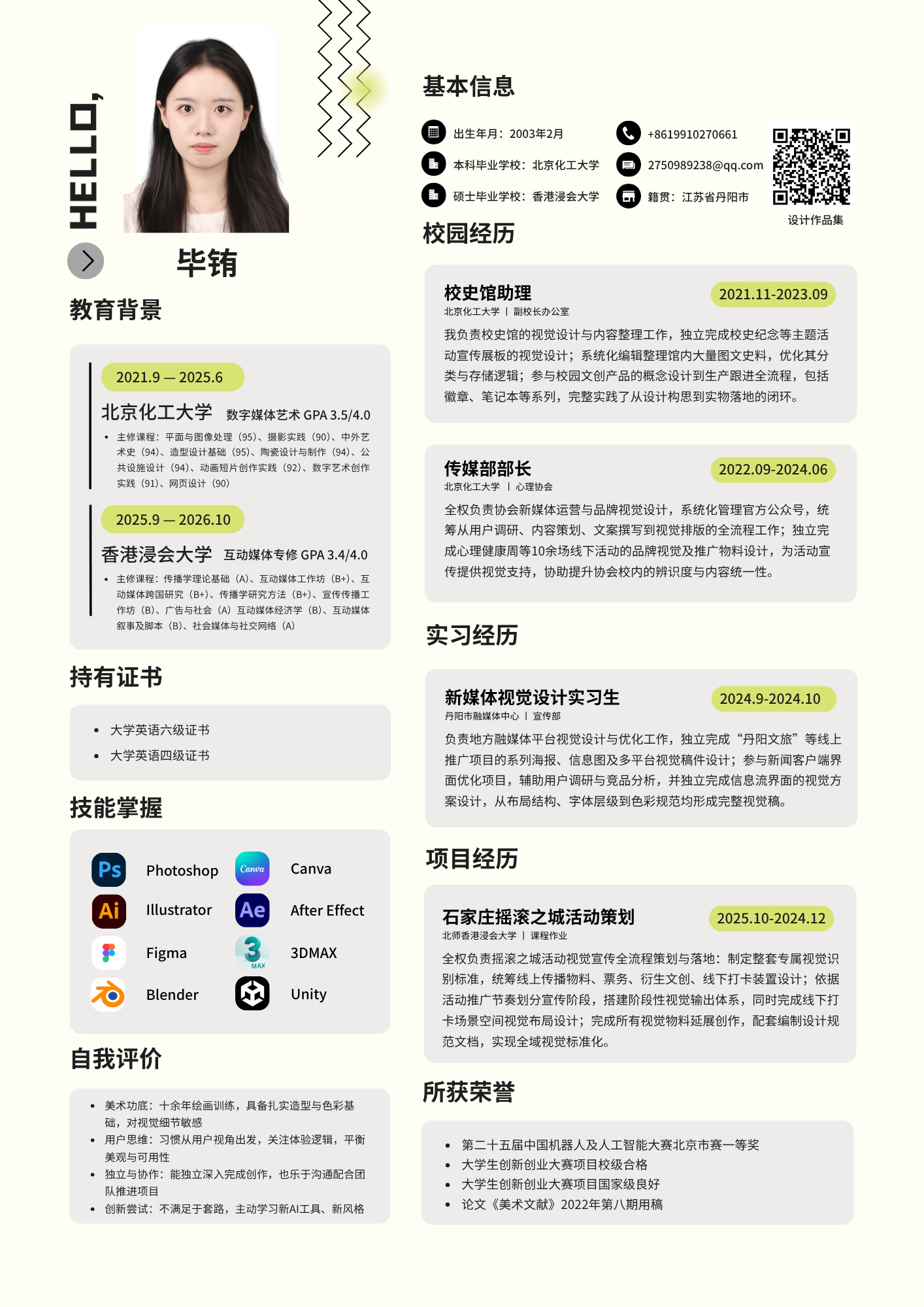 Resume preview